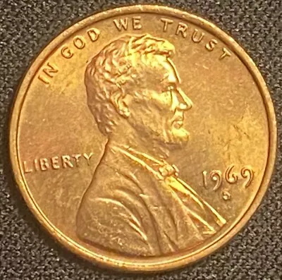 1969-S BU Red Lincoln Memorial Cent (1 Coin) Fresh From Bank Roll Gem Mint++ • $2.75