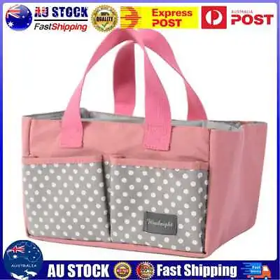 $12.79 • Buy Baby Diaper Caddy Holder Bag Maternity Nursery Organizer Storage (Pink)