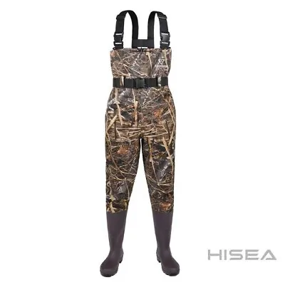 Fishingsir Camo 2-Ply Nylon PVC Waterproof Fishing Chest Waders (US Sz 6M / 8W) • $49.95