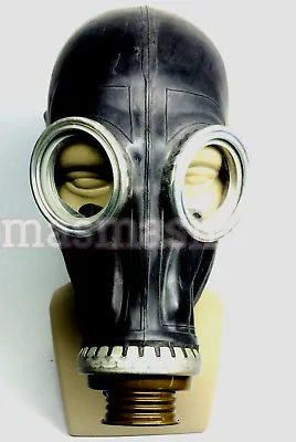 Vintage Soviet Gas Mask Gp-5 Black Gas Mask GP-5 Gas Mask • $19