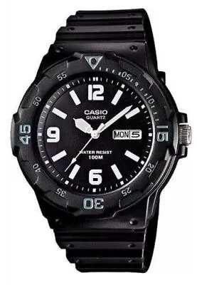 Casio Mens Diver Sports Watch MRW-200H-1B2  Rotating Bezel WR 100M 2YR Warranty • $52