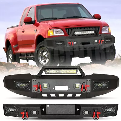 Offroad Front Bumper For 1997 1998-2004 Ford F150 W/Winch Plate Lights D-Rings • $588.99