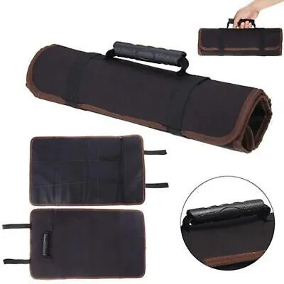14 Pockets Chef Kitchen Tools Roll Bag With Handles Carry Portable Storage Cases • $16.10