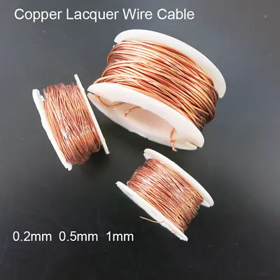  0.2 /0.5 /1 Mm Magnet Wire Enameled Copper Cu Wire Magnet Wire Enameled Copper  • $11.73