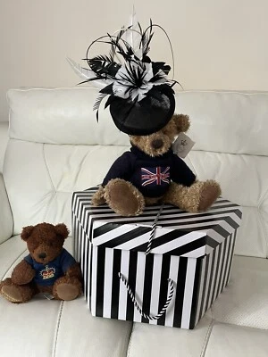 £49 • Buy Max&Ellie Designer Hat Pillbox Fascinator Black /White