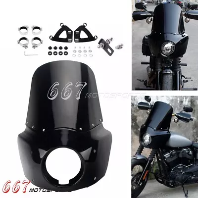 For Harley Street Bob FXBB FXBBS 114 2018-2024 Headlight Fairing Windshield Kit • $231.53