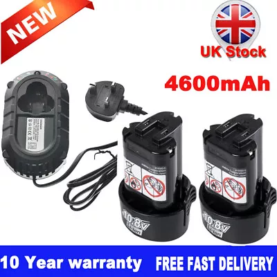 4.6Ah For Makita BL1013 10.8V Li-ion Battery BL1014 194550-6 194551-4 & Charger • £14.89