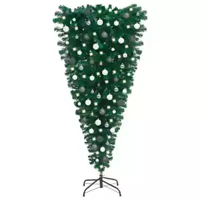  Upside-down Artificial Pre-lit Christmas Tree With Ball Set 120  K3A1 • $132.54