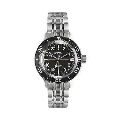 Vostok 720076 Amphibia Watch Military Diver 24 Hour Mechanical Self-Winding • $119.95