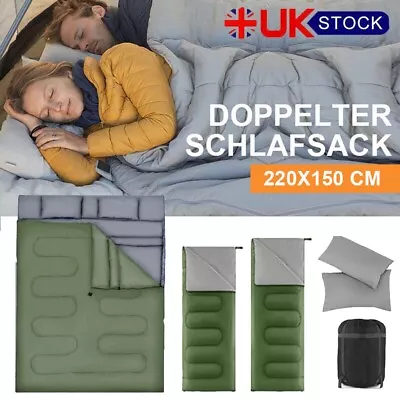 Double Sleeping Bag - Extra Large King Size - Converts To 2 Singles - 3 Season • £31.99