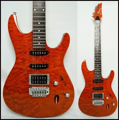 Electric Guitar Ibanez SA260QM Amber SA Series Made In 2008 SN W822695 • $703