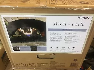 Allen + Roth 4976272 Natural Gas Or Propane Log Set Oak Vent Free 30000 Heater • $235.95