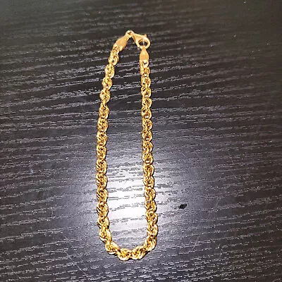 14K Gold Rope Bracelet 8.25  • $249.99