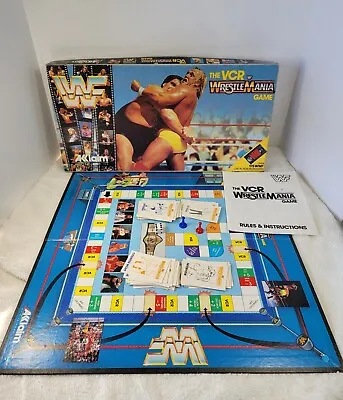 VTG WWF VCR Wrestlemania Board Game 1988 Hulk Hogan-Andre The Giant INCOMPLETE  • $27