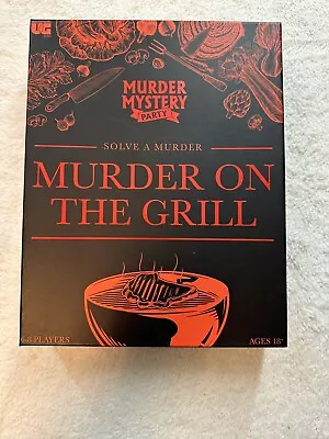 Murder Mystery Party- Solve A Murder-  Murder On The Grill Game- OPEN BOX • $12.99