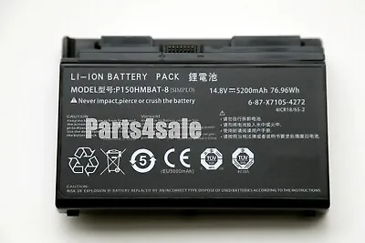 P150HMBAT-8 6-87-X710S-4271 4272 4273 4J72 Battery For Clevo P170 P170HM P170EM • $45.50