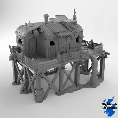 Survivalist Shack Scatter Terrain Tabletop Gaming DnD 3DPrint 32/28/20/15/10 • £16.14