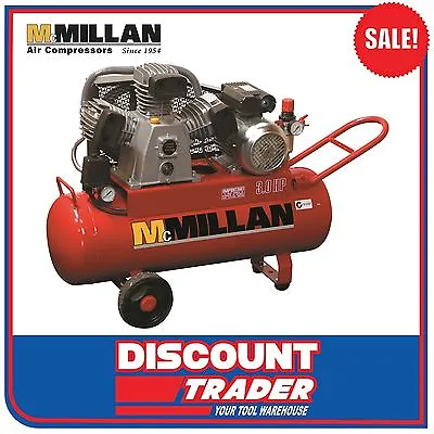 McMillan C-Series Cast Iron Pump Belt Drive 240V/15Amp Air Compressor - C16 • $1790