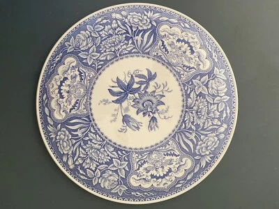 $20 • Buy Lovely Vintage SPODE Blue Room Collection F1682T Floral Large Cake Plate 11.5”