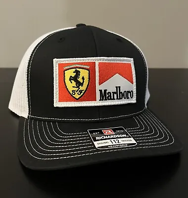 Vintage Team Ferrari Marlboro Richardson 112 Trucker Hat • $32.99