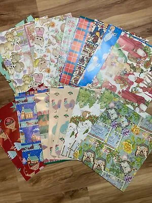 Lot Of 20 Sheets Assorted Vintage Christmas Holiday Wrapping Paper • $9.99