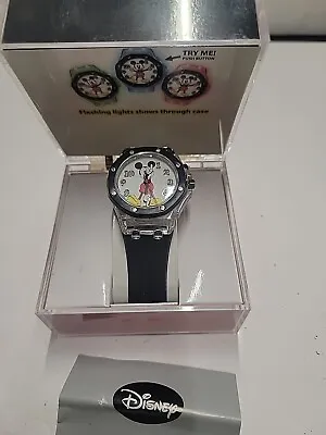 Accutime Disney Mickey Mouse Watch With Flashing Lights READ DESCRIPTION  • $28.99