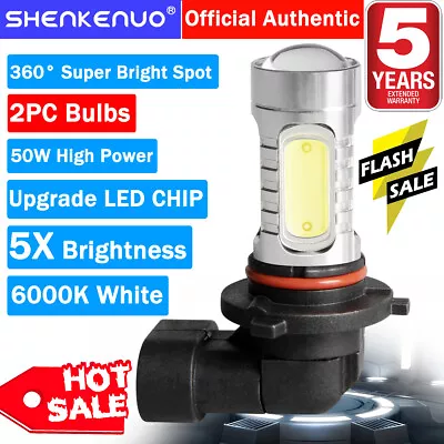 Pair 9005 9145 9140 H10 HB3 High Power COB LED Bulbs 6000K Fog DRL Driving Light • $10.79