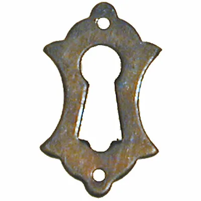 £2.99 • Buy Keyhole Cover / Horizontal Escutcheon In Antique Brass. 19mm X 32mm