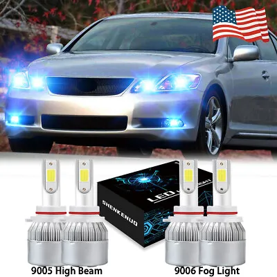 For Lexus GS300 GS350 GS430 GS460 2006-2011 Combo LED Headlight Foglight Blue • $28.49