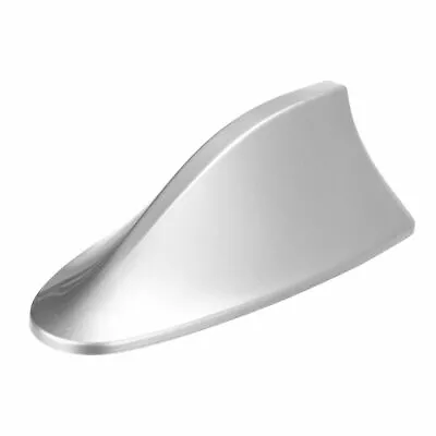 Car Shark Fin Roof Antenna Aerial FM/AM Radio Signal Trim Universal Decor Silver • $9.98