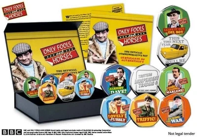 £41.95 • Buy ONLY FOOLS AND HORSES 'THE OFFICIAL COMMEMORATIVE 7 COIN SET  Very Rare/19,995