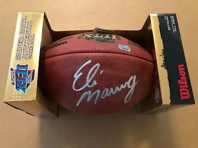 Eli Manning Signed Super Bowl Xlii  Game Ball Authenticated In Original Package! • $1050