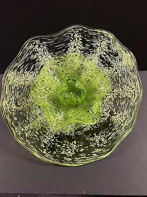 Viz Art Glass Wall Art Blooming Flower-Light Green • $495