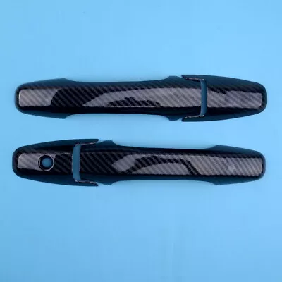 Fit For Honda Civic Coupe 2 Door Carbon Fiber Style Exterior Door Handle Cover • $15.55