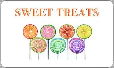 Homemade Sweet Jar Labels Lolly Pop Lollipop Sweet Treat Stickers • £2.70