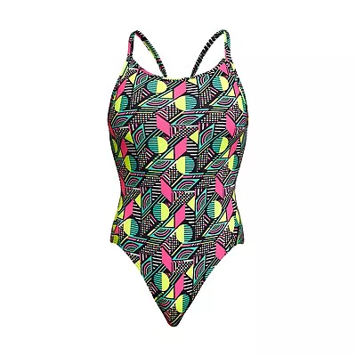 FUNKITA Dot Matrix Ladies Diamond Back One Piece Swimsuit.Funkita Swimwear • £44.99