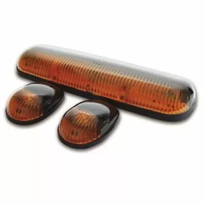 Pacer Products 20-253 Cab Roof Lights Amber Lens Amber LED Bulbs Set Of 3 For GM • $133.89