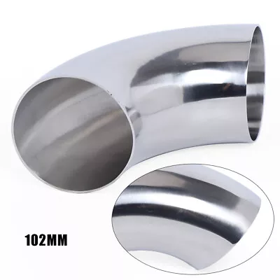 4 Inch High Quality 90 Degree Bend Elbow Exhaust Pipe 304 Stainless Steel 4  US • $21.83