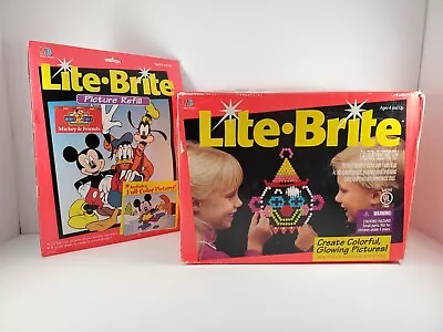 Vintage Milton Bradley LITE BRITE 1993 90’s Tested. Complete LOOK TO PICTURES! • $19.99