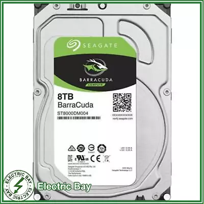 Seagate 8TB BarraCuda 3.5  HDD SATA Internal Hard Disk Drive ST80000DM004 256MB • $249