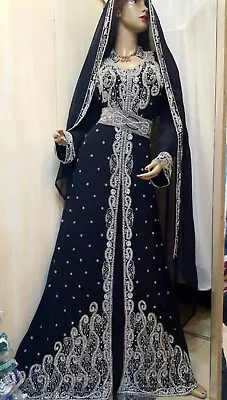 Sale New Year Moroccan Wedding Dubai Kaftans Abaya Dress Long Gown 403 • $84.14