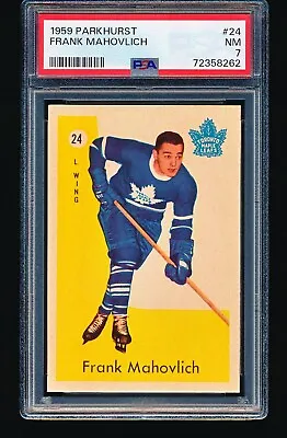 1959 Parkhurst FRANK MAHOVLICH #24 PSA 7 • $245