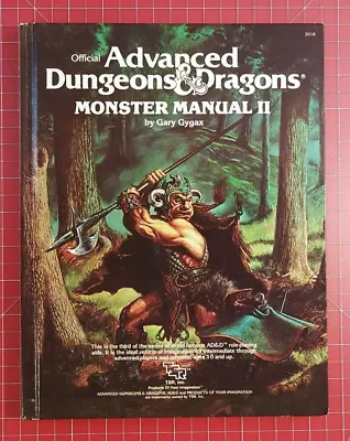 Monster Manual II - Gary Gygax - TSR - Vintage 1st Edition - D&D  • $159