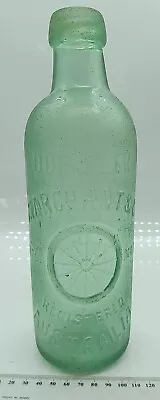 Antique Vintage Hop Beer Marchant & Co Wagon Wheel Embossed Bottle Australia • $25.46