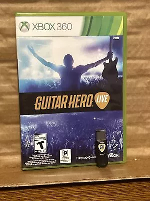 Microsoft Xbox 360 Guitar Hero Live USB Reciever Dongle OEM AND THE Game • $49.99