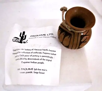 Manuela Olivas Signed  Casa Grandes Mata Ortiz Paquime Miniature Pot -2 1/2  • $19.99