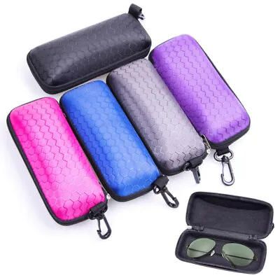 $8.99 • Buy Portable Zipper Sunglasses Carry Case Eye Glasses Hard Shell Protector Box AU