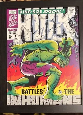 Marvel Hulk Comics Framed (Retro Framed Prints) 40Lx30W • £18.99