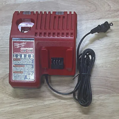 Genuine Milwaukee 48-59-1812 M12 M18 18V 12V Dual Voltage Battery Charger • $12.50