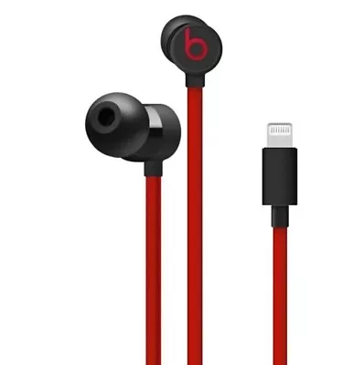 Beats By Dr. Dre UrBeats3 Earphones 3.5mm In-Ear Headphones Black Red Earbuds • $39.99